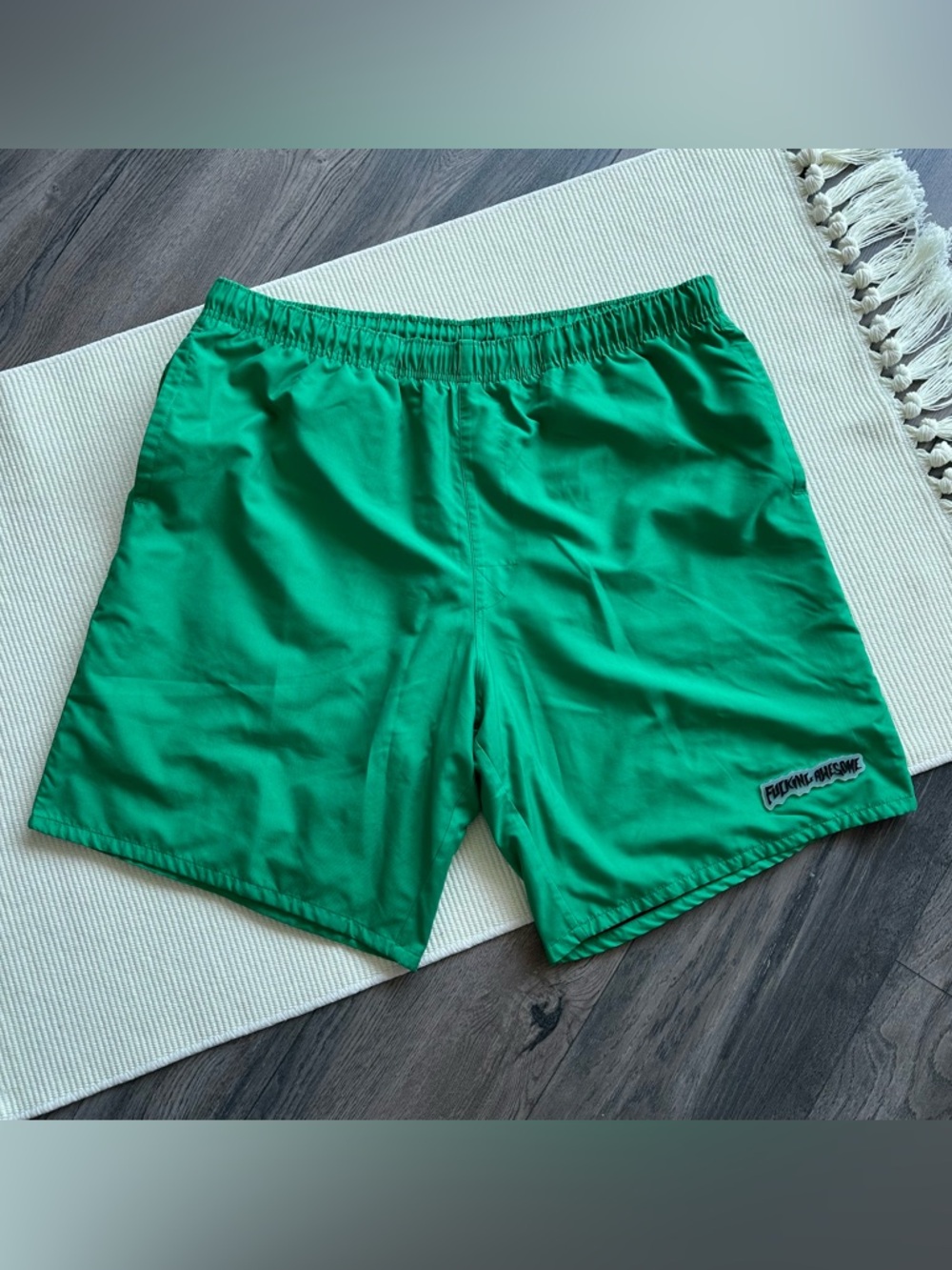 FA fuckingawesome Green Nylon Shorts